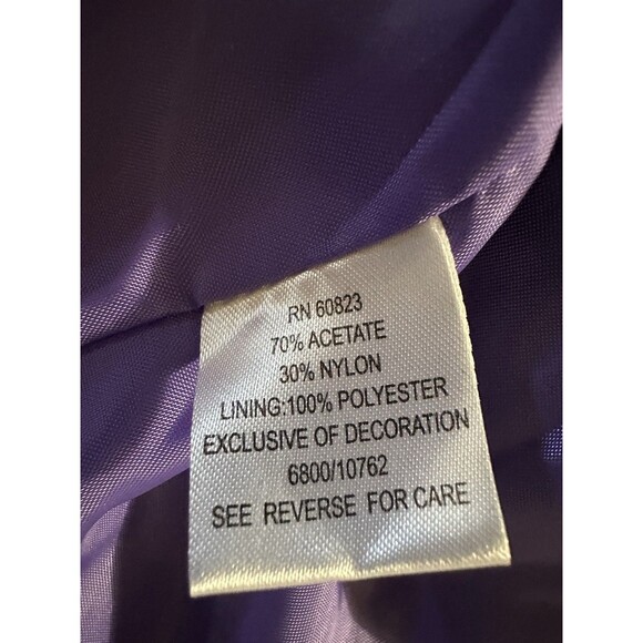 VTG Clues Collection Black Velvet Edwardian Victorian Ruffle Cropped Jacket Sz 6 - Picture 11 of 12